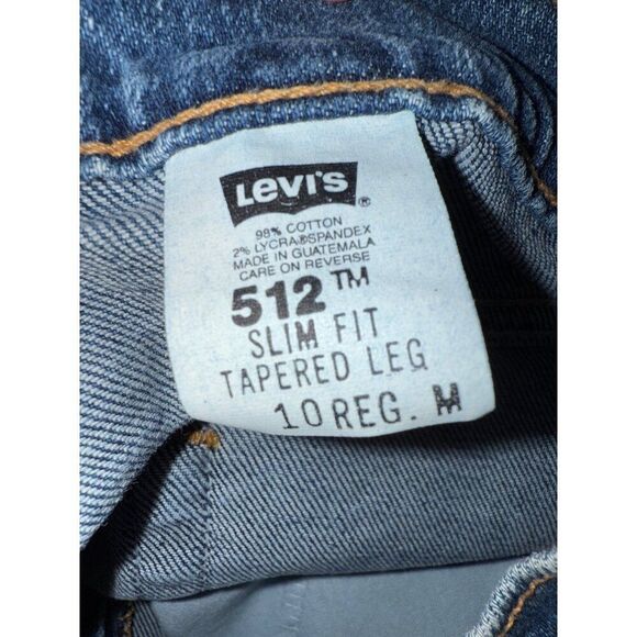 NWT Vintage 2001 Levi’s 512 Stretch Slim Fit Tapered Leg Jeans Size 10 - Picture 9 of 12